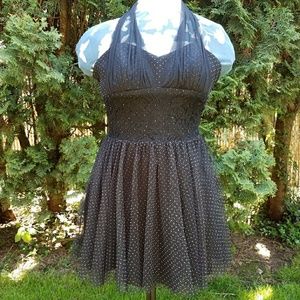 Short Polka dot halter dress